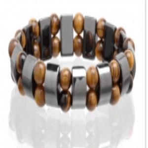 Hematite/tiger's eye bracelet